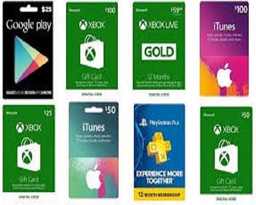 Gaming Gift Cards